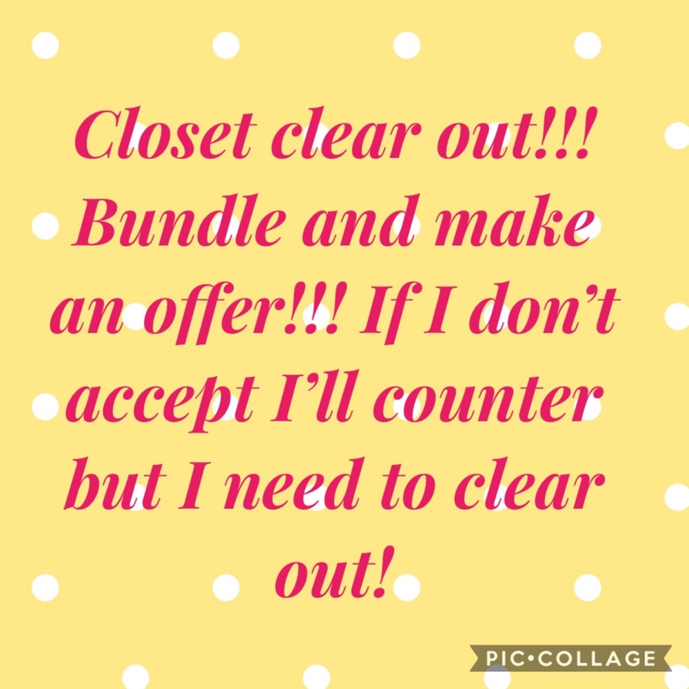 Closet clear out
